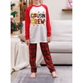 thumbnail image 5 of DuAnyozu Family Christmas Pjs Matching Sets Reindeer and Snowflake Patterned Sleepwear Xmas PJS Set for Couples and Kids, 5 of 6