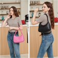 thumbnail image 6 of Shoulder Bags for Women, Cute Hobo Tote Handbag Mini Clutch Purse with Zipper Closure, 6 of 6