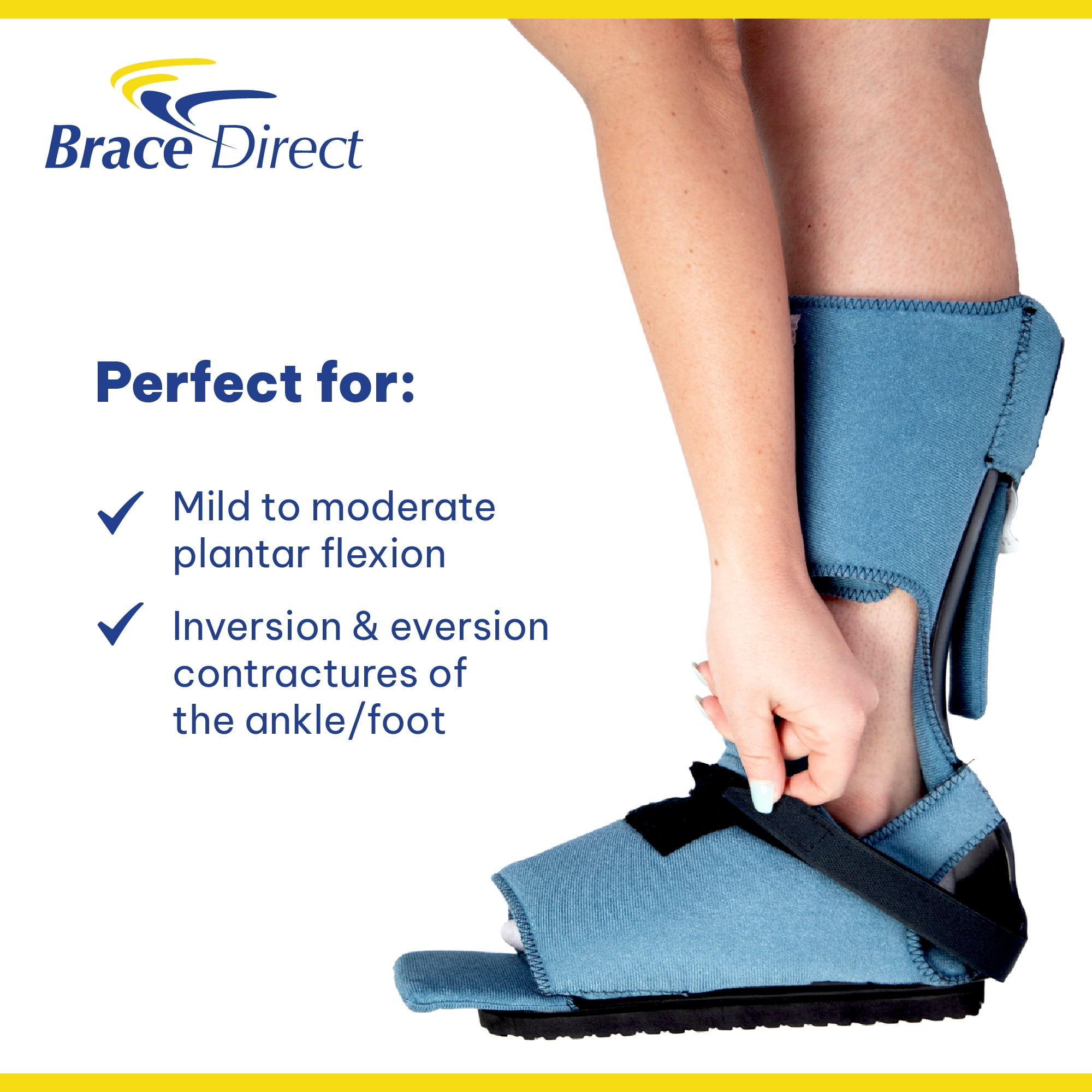SoftPro Ambulating AFO - For Plantar Flexion, Inversion, and Eversion Contractures of the Ankle and Foot- Support and Rehabilitation- L4396 - OCSI by Brace Direct