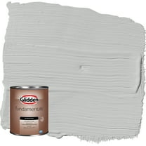 Glidden Fundamentals Solitary State / Gray Semi-Gloss Exterior Paint, 1 Quart