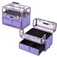 thumbnail image 6 of Byootique 2in1 Nail Polish Organizer Rolling Makeup Train Case Manicure Purple, 6 of 8