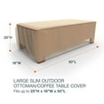 thumbnail image 4 of Budge Large Beige Patio Ottoman / Table Cover, Sedona, 4 of 11