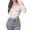 White, variant on Vedolay Womens Shirts Button-Down Ruffle Sweatshirt V-Neck Long Sleeve Blouse White,M