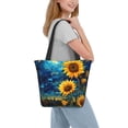 thumbnail image 6 of KLL Tote Bag for Women Vintage Starry Sky Sunflower Print Shopping Grocery Reusable Bags for Office School Shopping Travel, 6 of 6