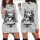 thumbnail image 3 of Vestido con capucha de Jack Skellington, suéter, vestido de moda de Disney, sudadera, vestido con capucha con estampado 3D por todas partes para mujer, 3 of 5