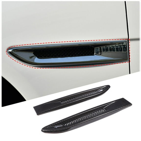 Set of Two Side Fender Air Vent Trims for Jaguar F Pace XE XF X761 from 2016 to 19 Quick and Easy Installation