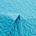 thumbnail image 6 of JML Quilt Set 3 Piece Microfiber Coverlet Shams Set, Soft Lightweight King, Blue, 6 of 7