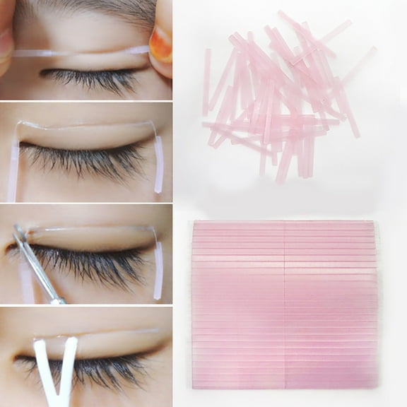 Naierhg 50Pcs Magic Invisible Glue Sticks Double-Fold Eyelid Sticker Women Beauty Tool A