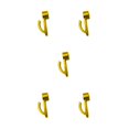 thumbnail image 3 of serony Alloy Easy-to- Side Storage Hook With Exquisite Craftsmanship Aluminum Alloy Hook Half Cover Hook golden 5Set, 3 of 6