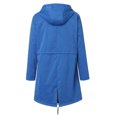 thumbnail image 3 of Windproof Winter Warm Coats for Womens Plus Size Solid Color Rain Jacket Outdoor Hooded Raincoat Windproof Top, 3 of 3