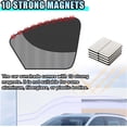 thumbnail image 4 of 2PCS Car Window Windshield Sunshade, Magnetic Double Layer Side Window Sun Shade Auto Curtain with Half Shade for Baby Protection, Car Camping Accessories for Blocking UV Rays and Heat (Front), 4 of 6