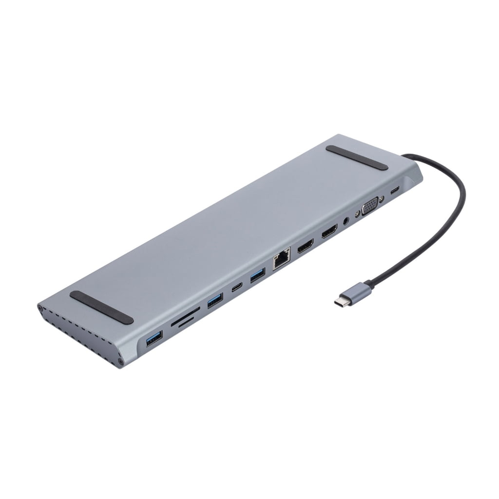 12 In 1 USB C Hub USB C Adapter With 4K Output, Highly Speed 5Gbps Data Transfer, PD100W Charging Functions