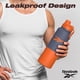 thumbnail image 5 of Reebok Botella de agua de acero inoxidable, con tapa de chug y mangas de silicona Outdoor SS Chug con Silicone Sleeve, Naranja/Marino, 1200 ml, 5 of 8