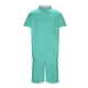 thumbnail image 4 of WILLBEST Traje Corto para Hombre, Dos Trajes para Hombre, Camisa y Pantalones Cortos de Color Liso con Cremallera En La Parte Superior., 4 of 4