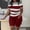 Wine, variant on Women's Plus Size Sets Striped 2 Piece Short Sleeve Crewneck T Shirt and Biker Shorts Outfits Summer Casual Stretchy Workout Suits