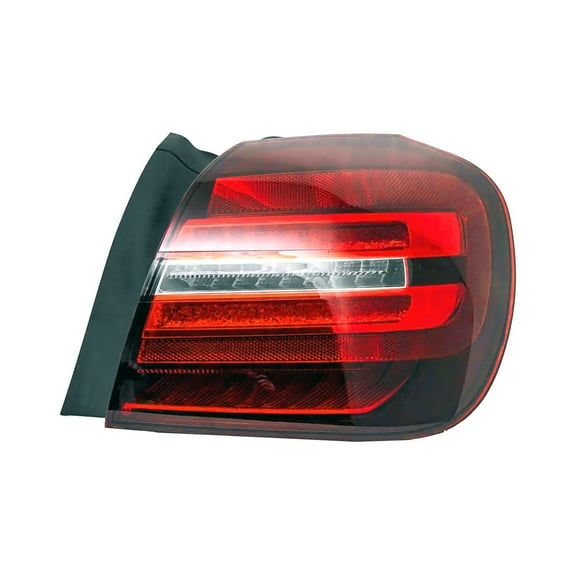 For Mercedes-Benz GLA250 2018 2019 2020 Tail Light Assembly Passenger Side | Outer | Red/Clear Lens | Chrome Housing | LED | Quarter Panel Mounted | Replacement for MB2805122 | 1569068600