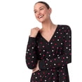 thumbnail image 6 of Aria Women’s Even Cozier Jersey 34” Long Sleeve Henley Sleepshirt, Sizes XS-4X, 6 of 8