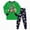 N362-Green, variant on Toddler Boys Girls Pajamas Little Big Boy Girl Pajamas Sets Pjs Kids Jammies