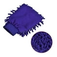 thumbnail image 4 of Uxcell Reusable Scratch-Free Cleaning Gloves Microfiber Chenille Mitts, Dark Blue 2 Pack, 4 of 5