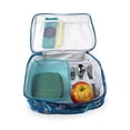 thumbnail image 2 of Keeli Kids Girl Blue Unicorn Lunch Box Bag with Heart Sandwich Cutter in Aqua Blue Teal, 2 of 3