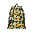 thumbnail image 3 of Balery Sunflowers Vintage Canvas Backpack for Men and Women - Large Capacity, Durable Travel Laptop Bag for School, Work, Hiking, and Outdoor Activities, 3 of 7