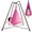 Deep Pink Gradient, variant on G TALECO GEAR Sensory Swing with stand and Pod Swing, Sensory Chair Indoor and Outdoor, x-Shaped Swing Set for Backyard, Metal Hammock Chair Stand for Kids &Adults, 330LBS,Pink&White