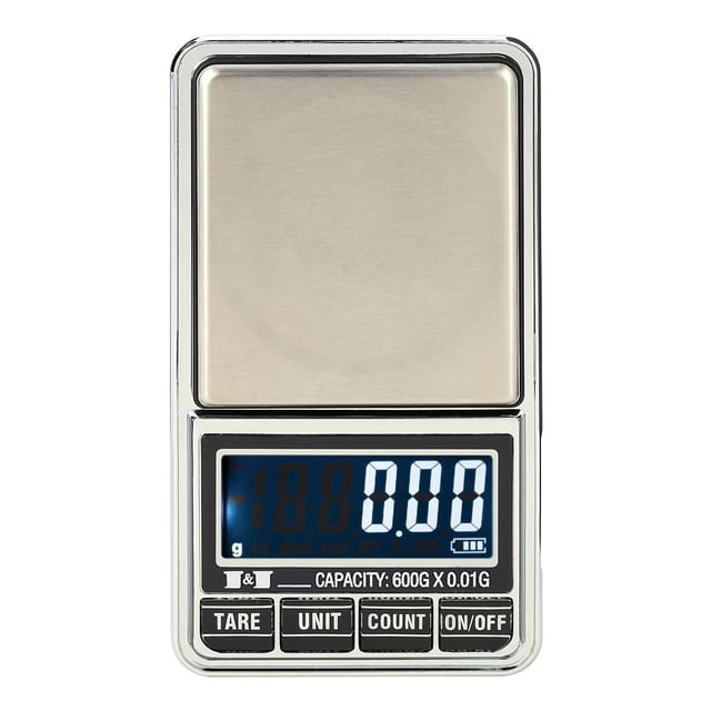 Balanza electrónica 600g*0.01g de la precisión de la escala del bolsillo de la mini joyería profesio Tomshoo Escala digital