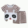 thumbnail image 4 of UAYOTSE Baby Boy Clothes Baby Boy 2PCS Outfits Short Sleeve Round Neckline Tops Pants Set Baby Boy Spring Summer Clothes 2PC Short Sleeve Pajamas Se,Sizes 5-6 Years, 4 of 8