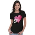 thumbnail image 3 of Valentine's Day Love Language Heart Womens Slim Fit Graphic Tee Brisco Brands S, 3 of 5