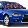 thumbnail image 4 of Balery Halloween Sweet Candy Print Car Windshield Sun Shade,Windshield Sunshade for Car Pickup Truck SUV Accessories-Small, 4 of 7