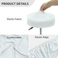 thumbnail image 6 of SEANATIVE Christmas Snowman Round Bar Stool Covers Xmas Decor Size M Circle Chair Covers 13"-15" Stretch Bar Stool Slipcovers Waterproof Round Stool Covers Set of 2, 6 of 7