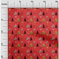 thumbnail image 1 of oneOone Cotton Jersey Red Fabric Merry Christmas Craft Projects Decor Fabric Printed By The Yard 58 Inch Wide, 1 of 4