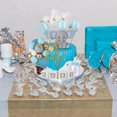 thumbnail image 3 of Acmee - Juego de 44 adornos para tartas de elefante, mini 3D con letras de beb&eacute;, botella de leche, bolas de espuma dorada, decoraci&oacute;n de tartas para ni&ntilde;os, ni&ntil, 3 of 6