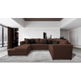 thumbnail image 2 of Sala Esquinera en U Corbel Chocolate 4 salas en 1 200x315x255 cm EL BAZAR STORE Moderna modular, 2 of 8