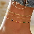 thumbnail image 4 of Nouvelle Chaîne de Cheville en Zircon Coloré, 4 of 8