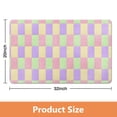 thumbnail image 5 of Machine-Washable Long Bath Mat - Checkered Bathroom Runner Rug, 20x32 inches, Non-Slip, Soft Microfiber, Water-Absorbent., 5 of 5