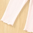 thumbnail image 5 of QINGFSAP Toddler Baby Unisex Breathable Ribbed Knit Pants Elastic Waist Casual Trousers with Cartoon Print for Boys Girls 0-3T, 5 of 9
