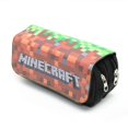 thumbnail image 1 of Estuche de lápices de juego, bolsas de lápices Kawaii de lona grande, estuche de bolígrafo del mundo de papelería para niños, estuches de lápices escolares de doble capa hola suerte unisex, 1 of 2