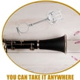 thumbnail image 4 of MasteelfCA 1 Pce Support de Musique Clarinette Durable Portable Partition de Musique Marche (Argent), 4 of 8