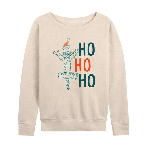 Disney Winnie The Pooh - Tigger Christmas Ho Ho Ho - Women's Lightweight French Terry Long Sleeve Shirt