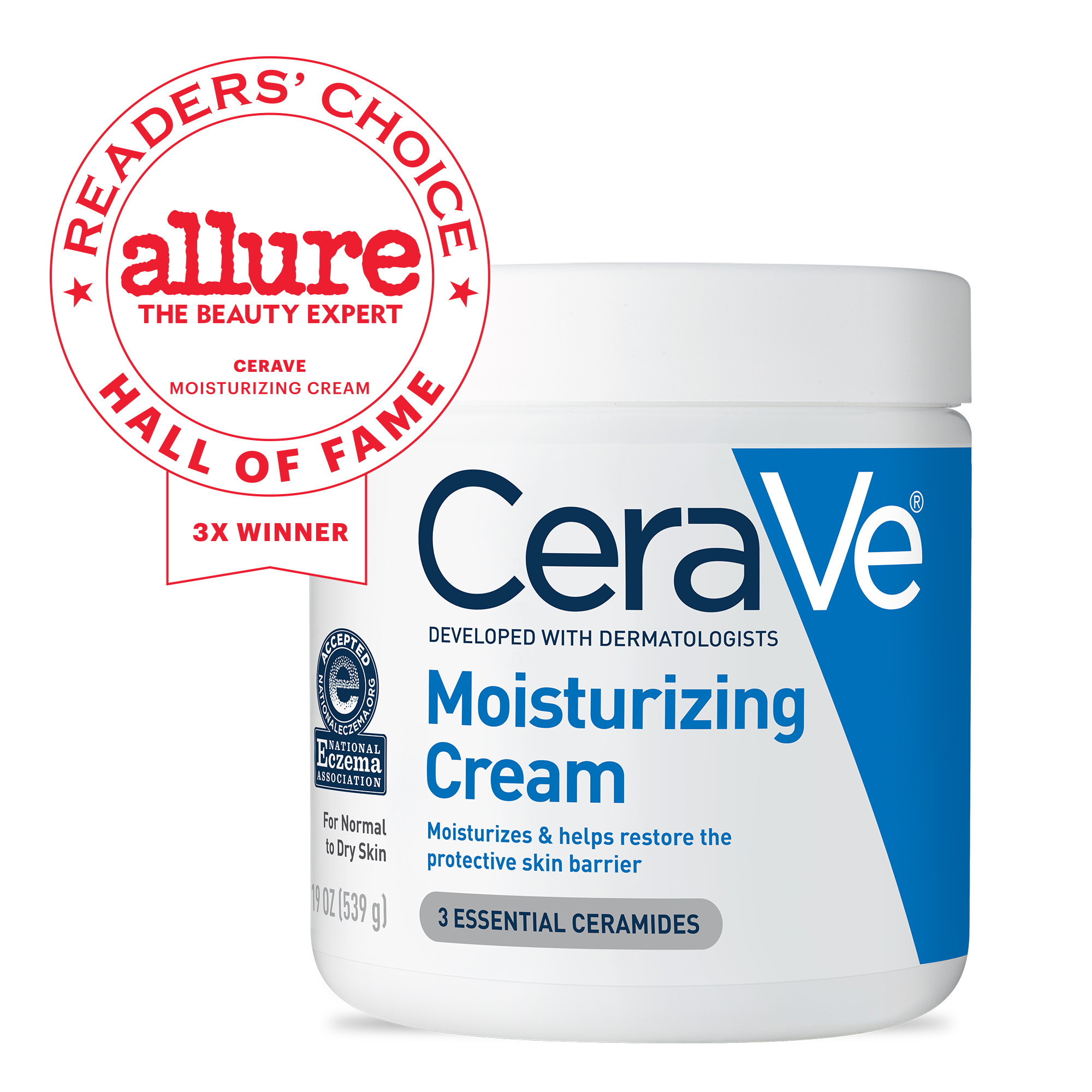 CeraVe Moisturizing Cream, Face & Body Moisturizer for Normal to Very Dry Skin, 16 oz - image 12 of 14