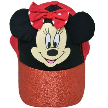 Babyhug Cotton Disney Minnie Mouse Embroidery Baseball Cap Red - Circumference 50 cm main image 1