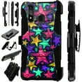 thumbnail image 1 of WORLD ACC LuxGuard Holster Case Compatible with Samsung Galaxy A21 Hybrid Phone Cover (Pink Starlight), 1 of 1