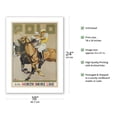 thumbnail image 2 of Polo Players - Chicago North Shore Line & Milwaukee Railroad - Vintage Railroad Travel Poster by Oscar Rabe Hanson c.1923 - Fine Art Matte Paper Print (Unframed) 18x24in, 2 of 4