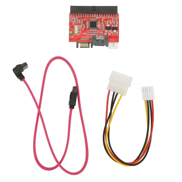 Tarjeta elevadora IDE a SATA de 3,5 pulgadas, conversión bidireccional de 1,5 Gbps, compatible con adaptador de unidad de disco duro IDE de intercambio en caliente para oficina en casa