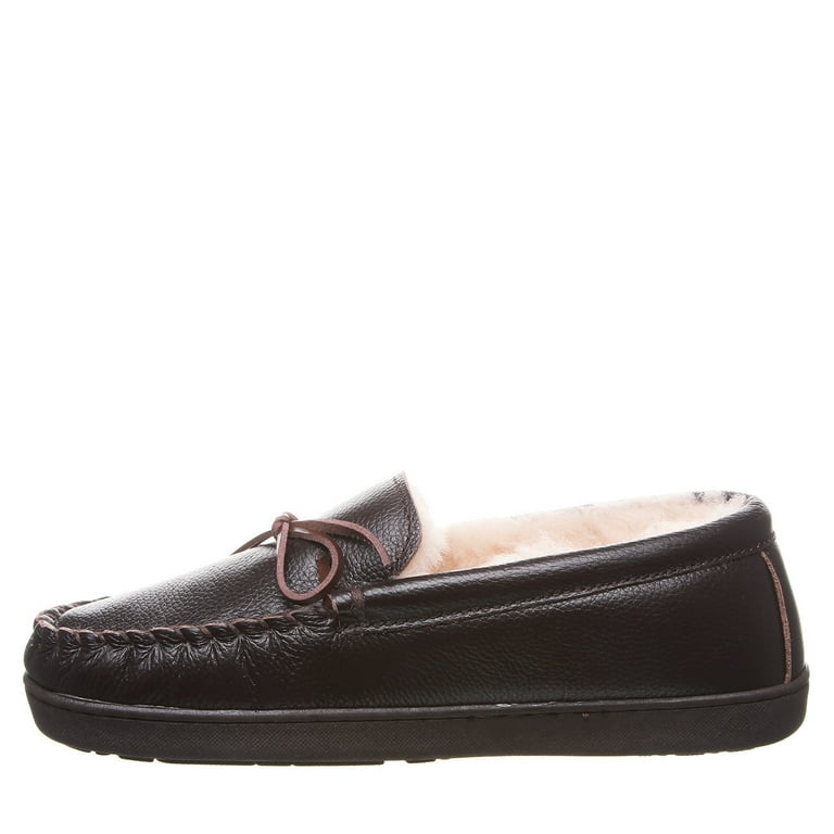 Bearpaw mach iv men's leather slippers hot sale