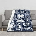 thumbnail image 2 of Dallas Plush Blanket, Football Sport, Football Team Color Blanket Gifts for Men Women, Football Flannel Throw Blanket 60" X 50", 2 of 6
