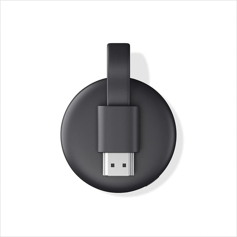 Google Chromecast 3rd Gen - Streaming Device with HDMI Cable Stream Shows, Music, Photos, and Sports from Your Phone to Your TV - with Microfiber Cloth and Travel Carrying Pouch - Walmart.com