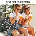 thumbnail image 5 of Large Capacity Tote Bag,Spooky Halloween Ghosts Pattern Handbag Fashion Luxury Tote Bag,15.7"x13"x 5.1" Inches,Laptop Compatible, 5 of 6