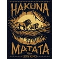 thumbnail image 2 of Girl's Lion King Hakuna Matata Jungle Trio  Graphic Tee Navy Blue Large, 2 of 4